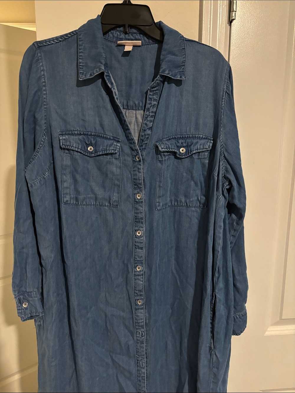 Knox Rose Blue Denim Maxi Shirt Dress - Picture 2 of 7